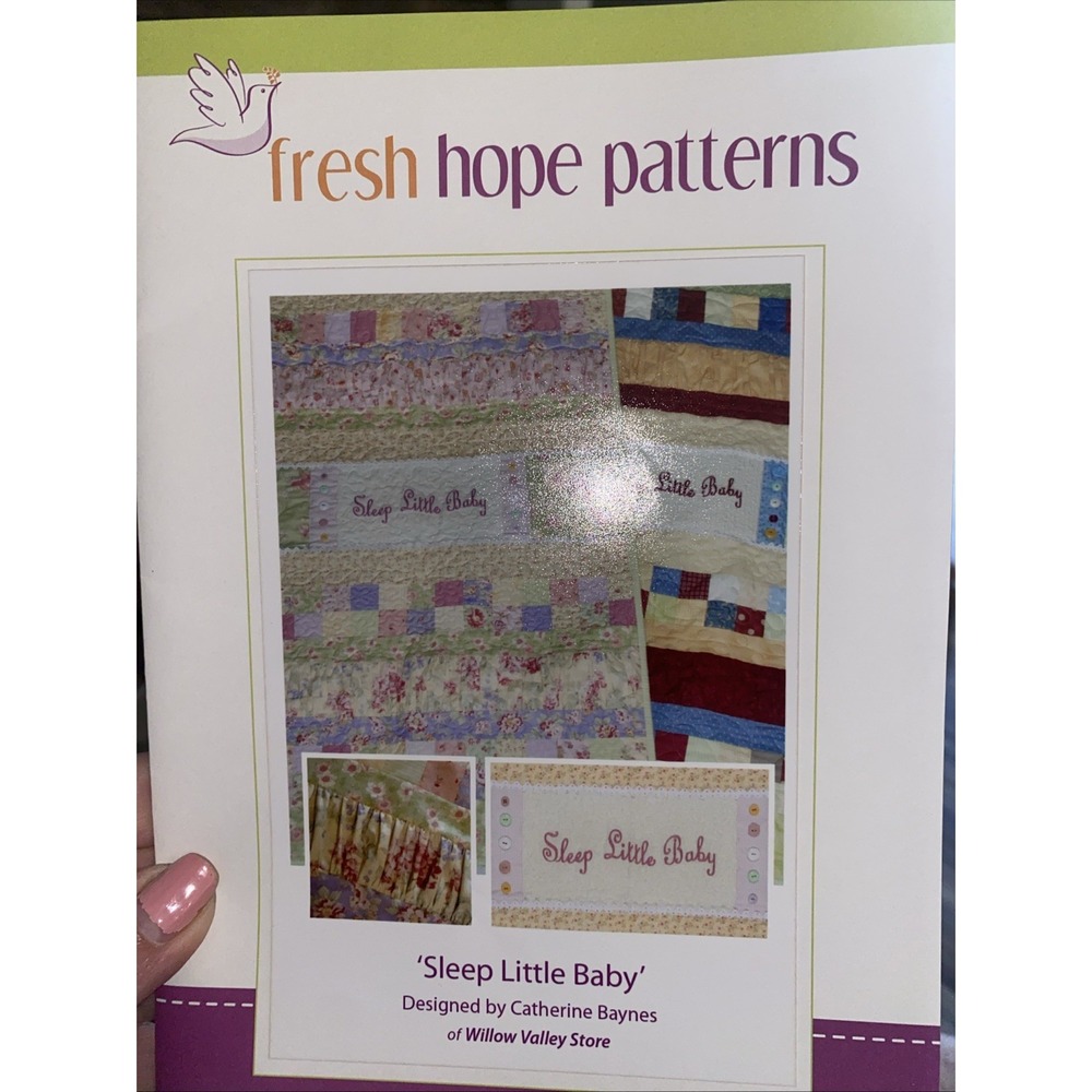 Fresh Hope Patterns Sleep Little Baby Quilt Sewing Pattern Uncut H013 Catherine